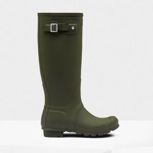 NEW Hunter Women's Dark Olive Rain Boots